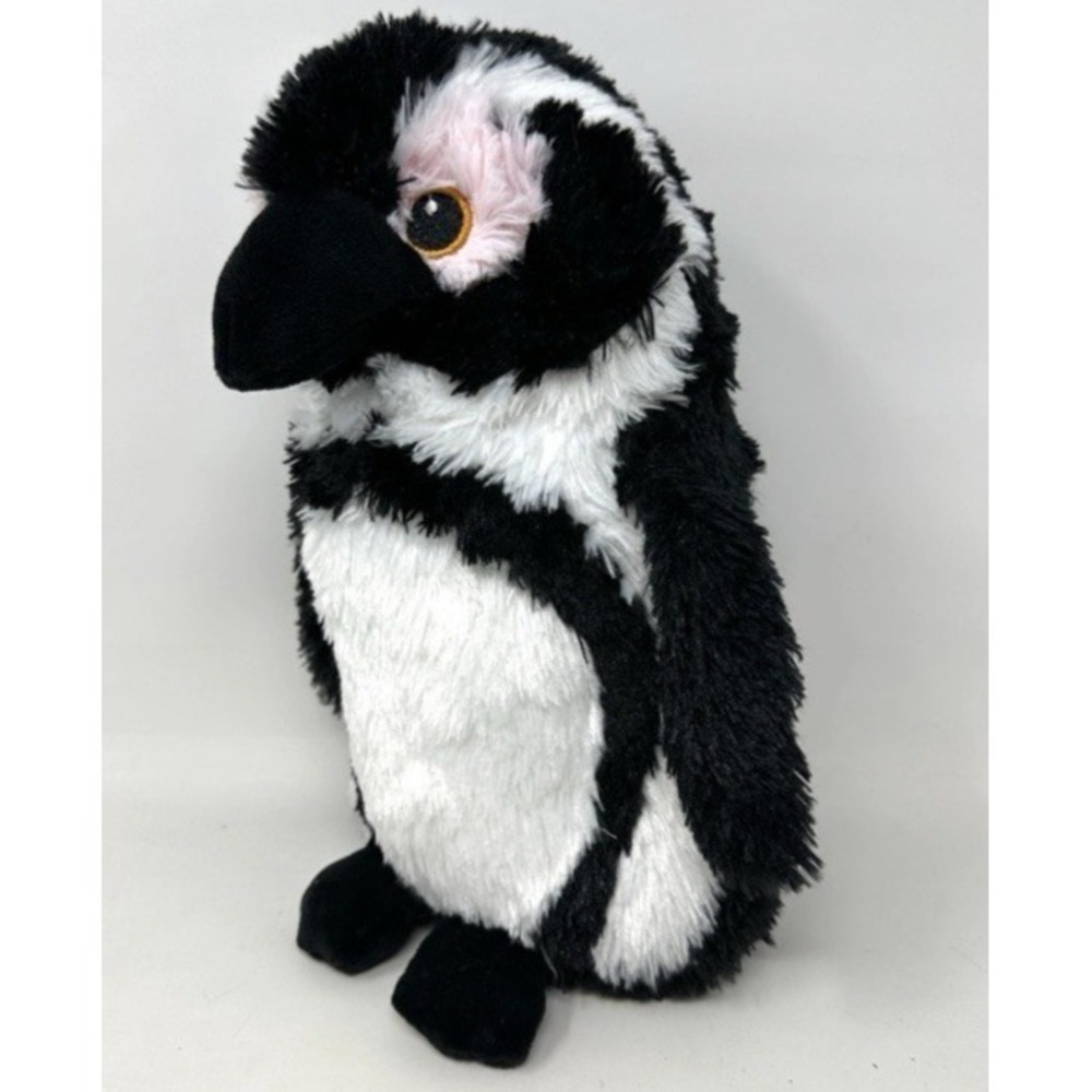 Rare Wildlife Artists Eco Pals Black Footed Penguin Baby Plush 7.5" Pink Eyes